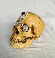 Human Skull with Diamonds image 3