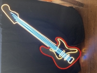 Neon Guitar Image