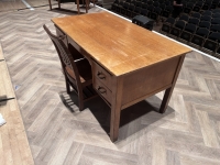 Wooden Teachers / Office Desk with chair image 2