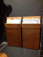 2 identical Record racks on wheels photo - Set-Exchange.co.uk