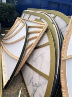 Not longer available - Damaged by Rain - Gold and Marble Arched Panels image 4